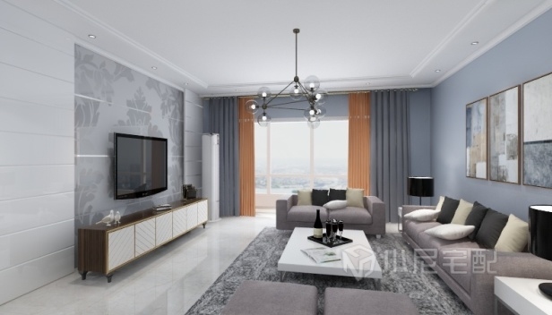 120㎡/兩室一廳一衛(wèi)/現代