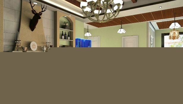 120㎡/三室兩廳一衛(wèi)/田園