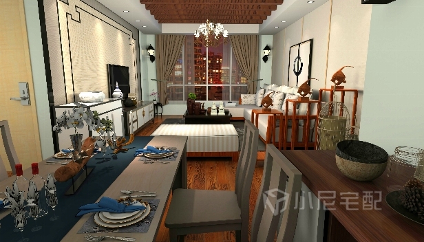 82.26㎡/兩室兩廳一衛(wèi)/中式