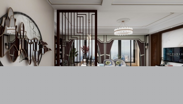 120㎡/四室一廳兩衛(wèi)/中式