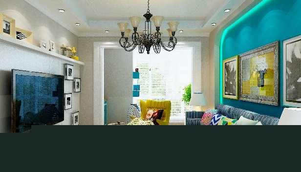 86.7㎡/三室兩廳兩衛(wèi)/地中海