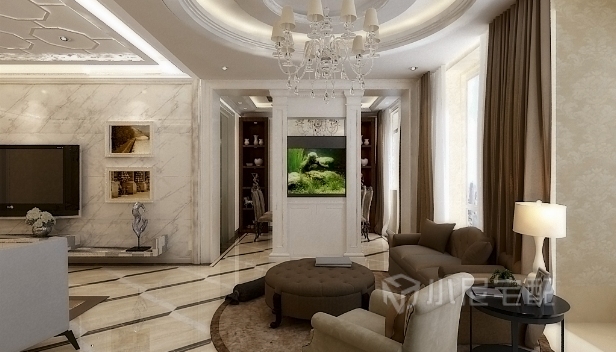 130㎡/三室三廳兩衛(wèi)/歐式