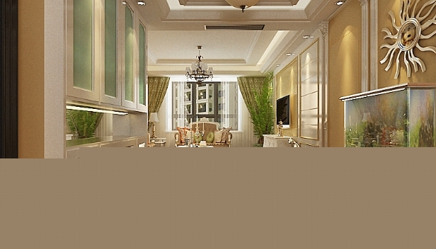 128㎡/三室兩廳兩衛(wèi)/歐式