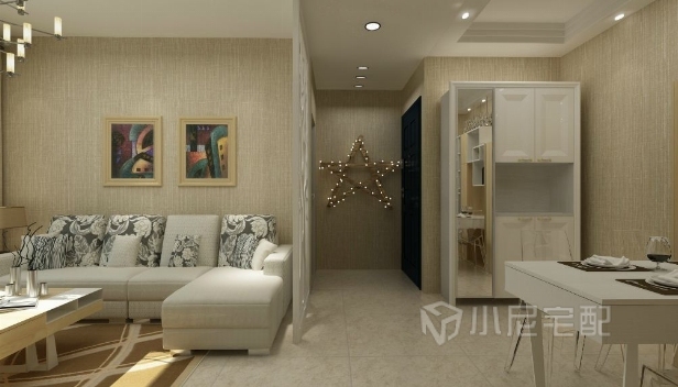 90㎡/兩室兩廳一衛(wèi)/混搭