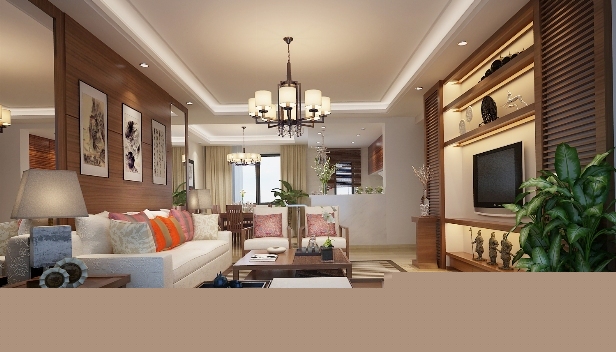 120㎡/兩室兩廳一衛(wèi)/新古典