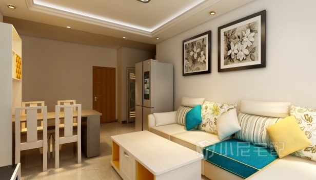 90㎡/兩室兩廳一衛(wèi)/現(xiàn)代