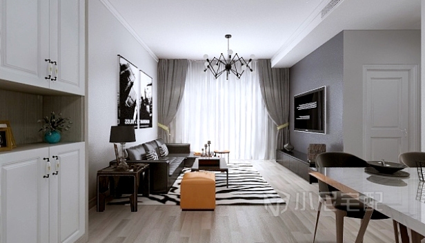 80㎡/兩室兩廳一衛(wèi)/現(xiàn)代