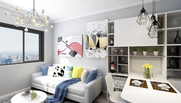 61㎡/兩室一廳一衛(wèi)/簡約