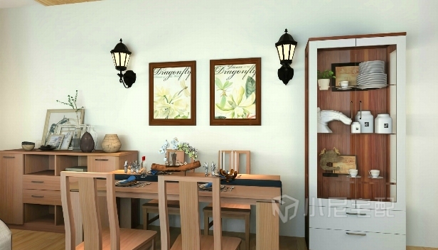 64㎡/兩室兩廳一衛(wèi)/混搭